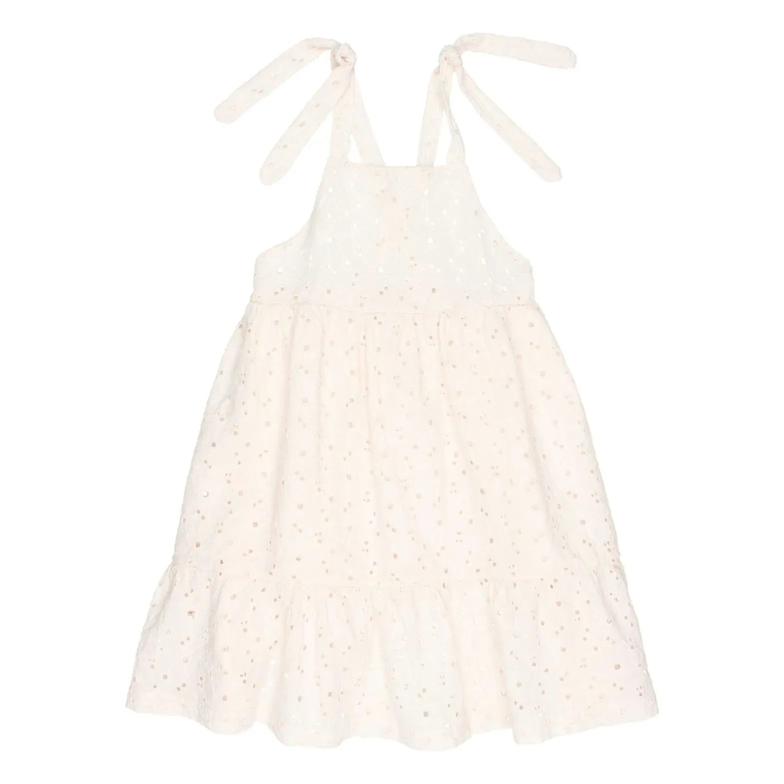 Búho - Embroidered Dress | Ivory