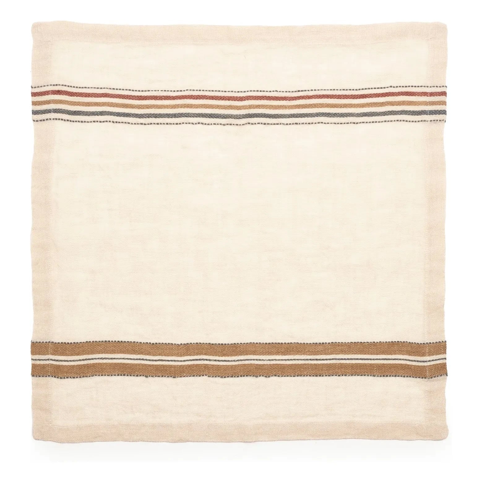Libeco - Perry Multi-Striped Napkin | Ecru