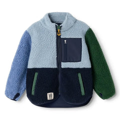 Liewood - Nolan Color-Blocked Sherpa-Style Jacket Made from Recycled Fibers | Blue
