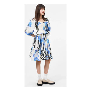 Molo - Chipie Organic Cotton Floral Dress | Ecru