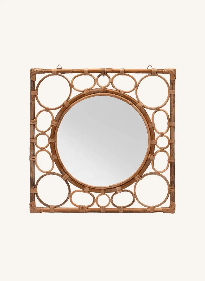 Anna + Nina - Bamboo Mirror | Brown