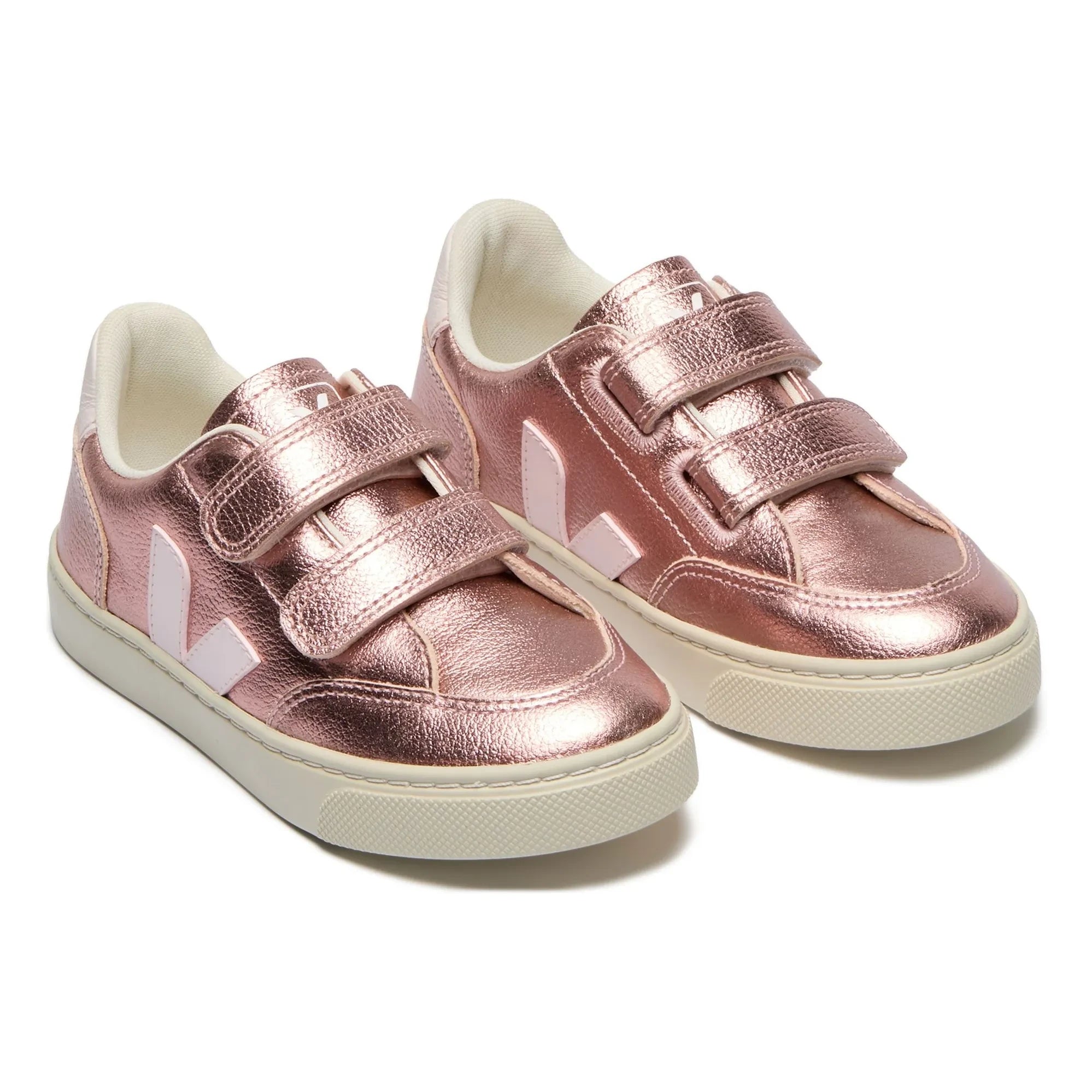 Veja - V-12 Sneakers with Scratches | Rose Gold