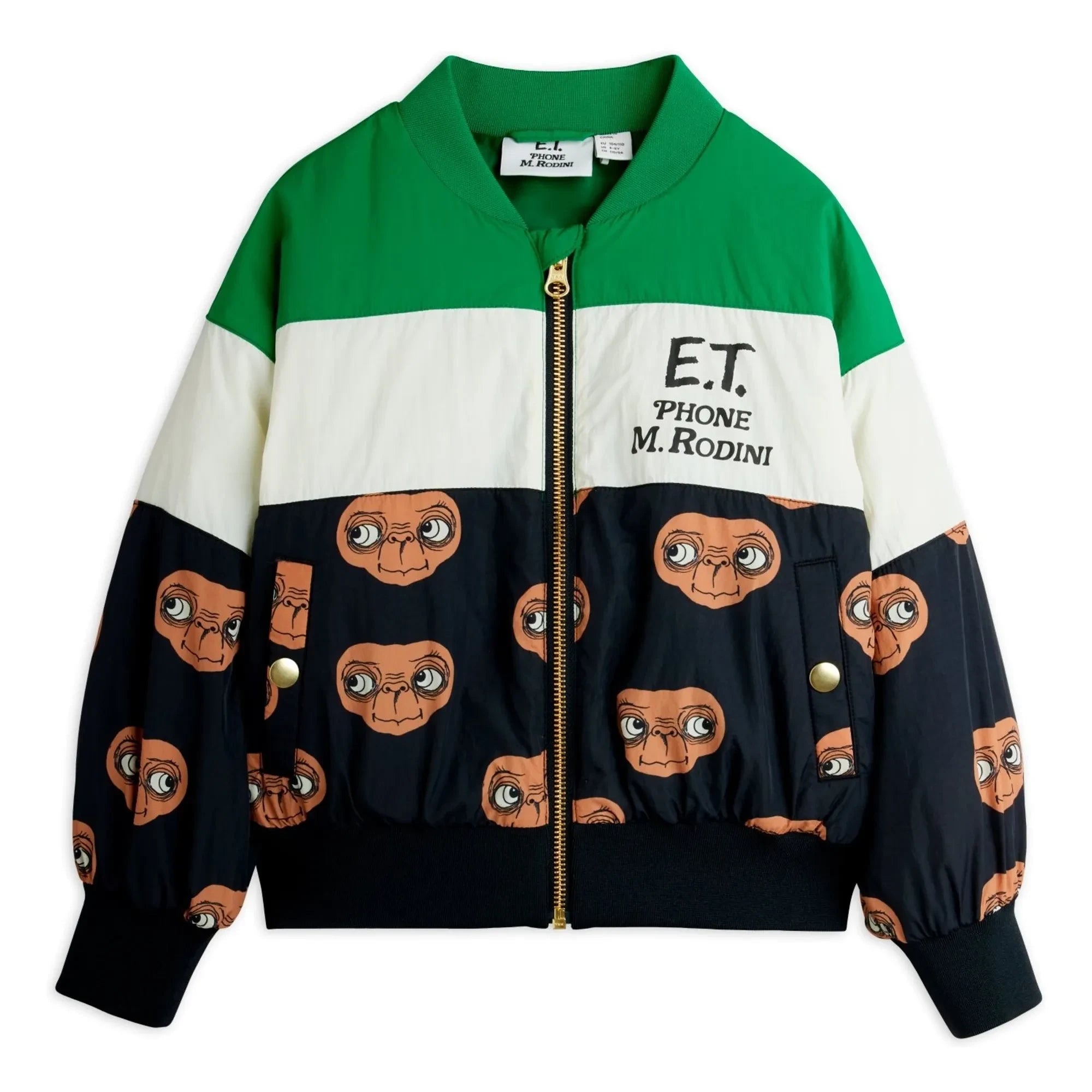 Mini Rodini - E.T. Baseball Jacket | Green