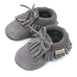 Baobaby - Fringed Sandals | Gray