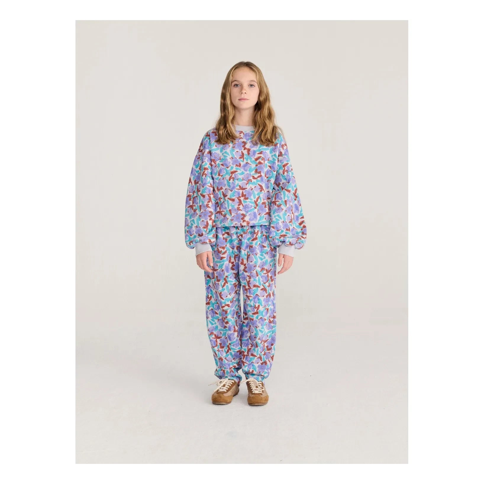 Bobo Choses - Organic Cotton Floral Pattern Jogger | Lavender
