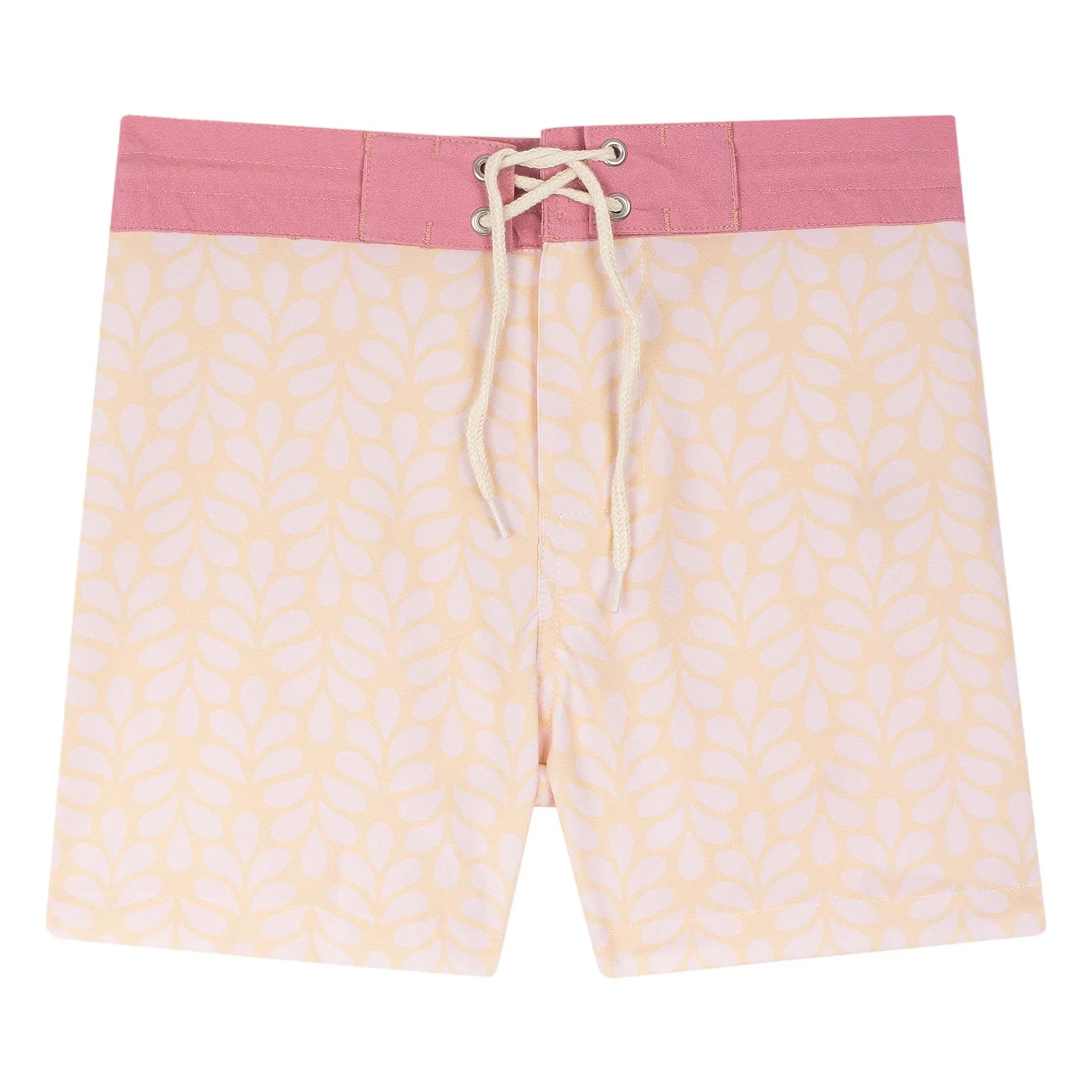 My First Cantê - Luca Leaves Swimsuit Shorts | Pale Yellow