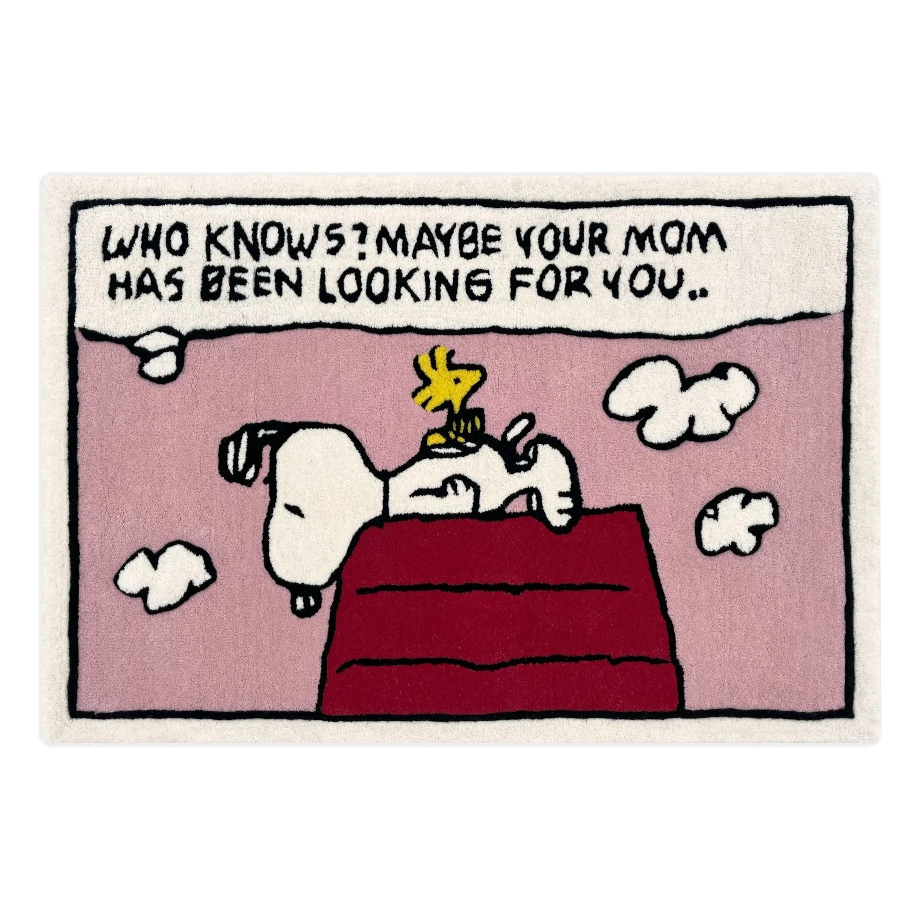 Maison Deux - Peanuts Comic Rug | Pink