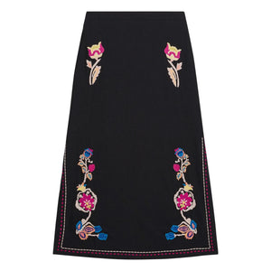 Louise Misha - Amarante Organic Cotton Skirt | Black