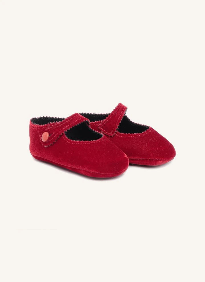 Pèpè - Velvet Slippers | Red