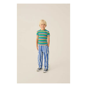 The Campamento - Striped Rib T-Shirt | Blue