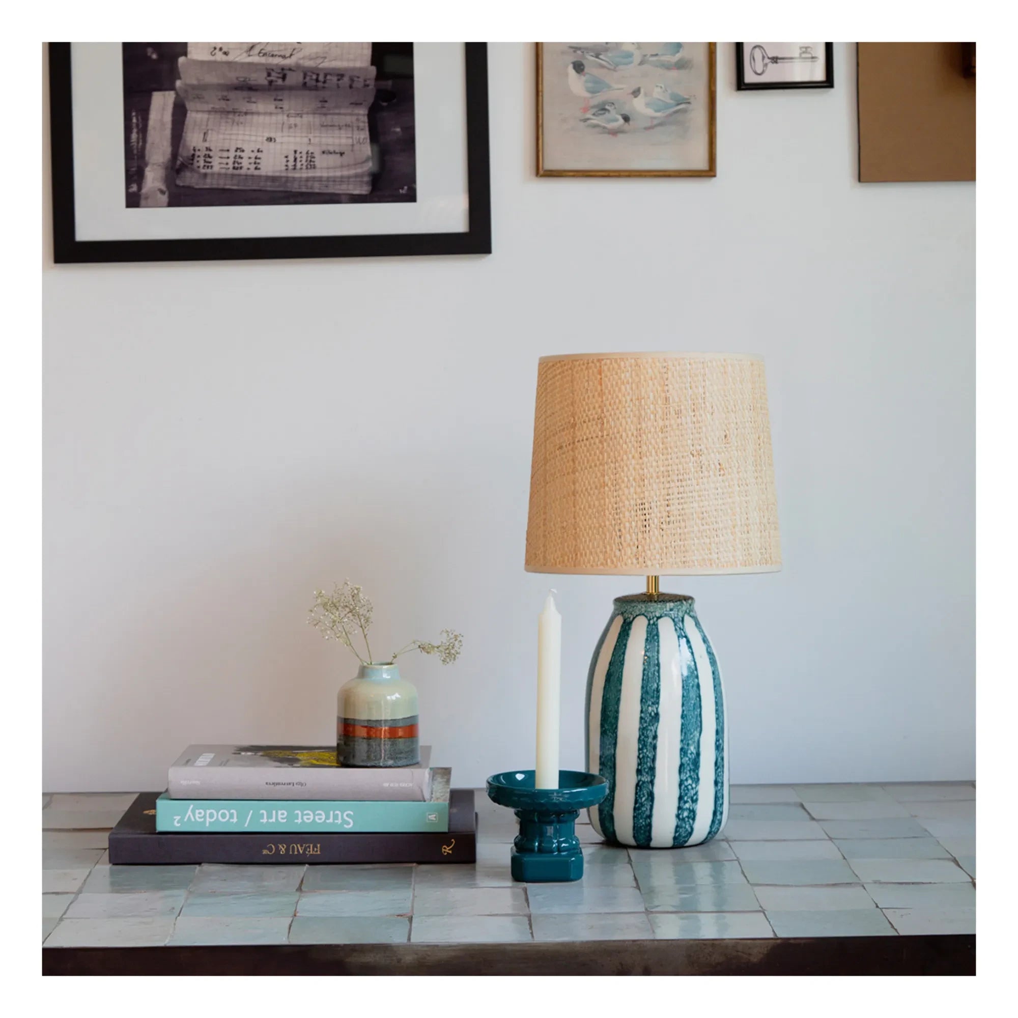 Maison Sarah Lavoine - Palmaria Table Lamp | Sarah Blue