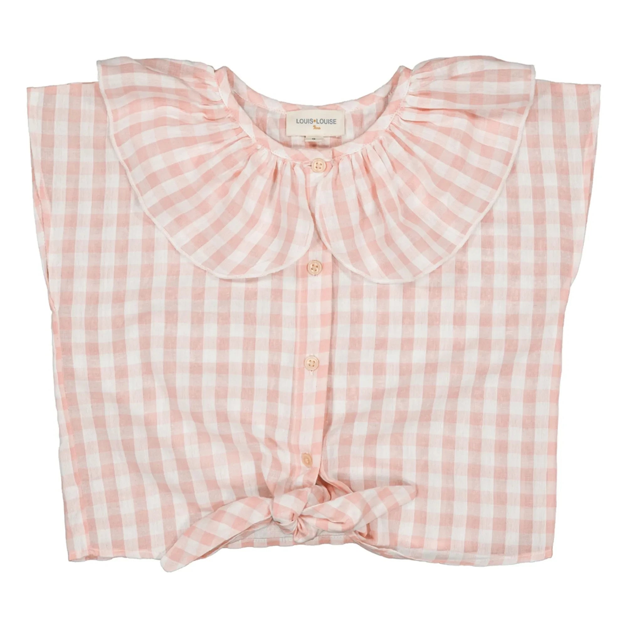 Louis Louise - April Vichy Blouse | Light Pink