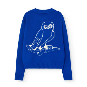 The Animals Observatory - Raven Owl Sweater | Blue