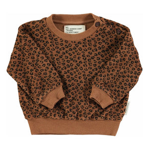 Piupiuchick - Leopard Organic Cotton Towel Fabric | Brown