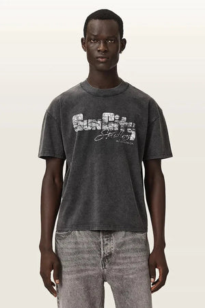 AllSaints basic erkek pamuklu tişört SUN