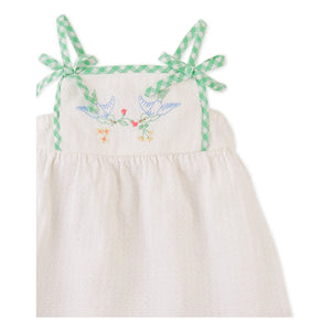 Gingersnaps - Aviana Embroidered Dress | White