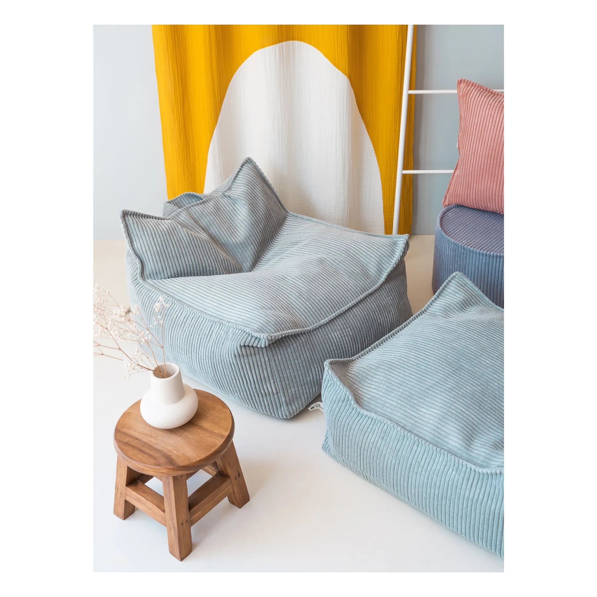 Wigiwama - Velvet Armchair | Light Blue