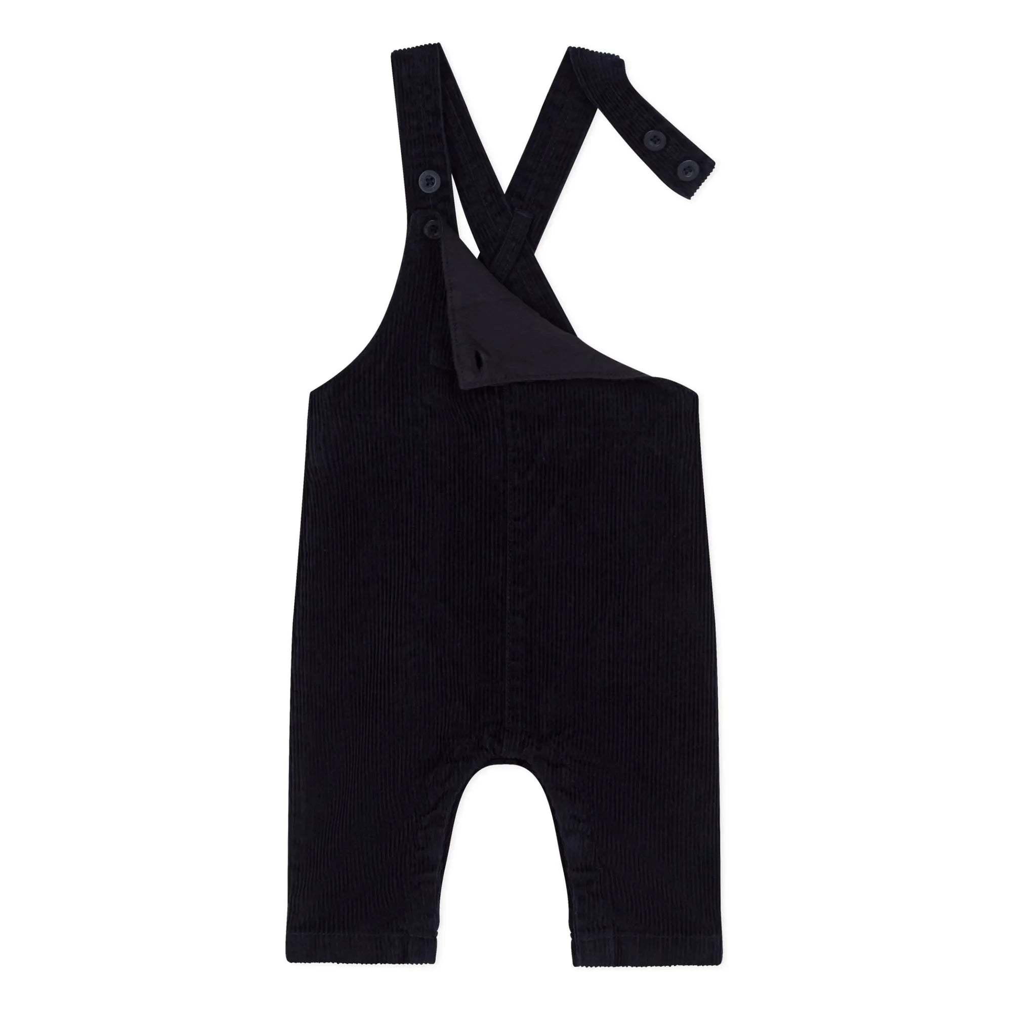 Petit Bateau - Velvet Onesie | Navy Blue