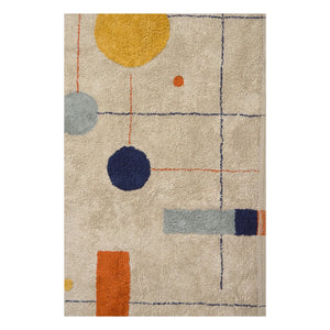 Lorena Canals - Geometric Patterned Rug | Beige