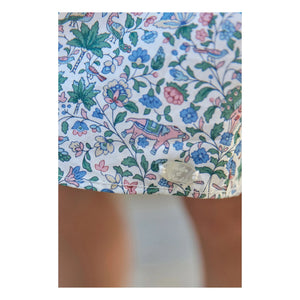 Tartine et Chocolat - Liberty Baby Gathered Dress | White