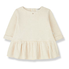1+ in the family - Cecile Recycled Fiber Dress | Ecru