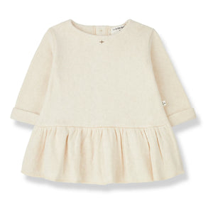 1+ in the family - Cecile Recycled Fiber Dress | Ecru