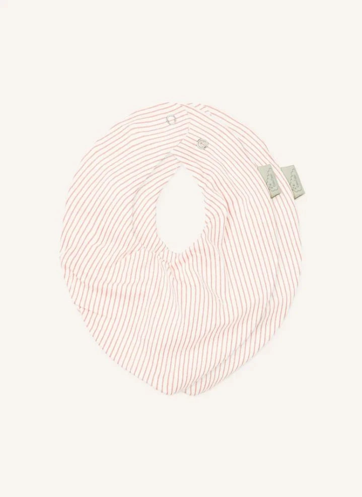 Cam Cam - Classic Striped Bandana Bibs - Set of 2 | Pink