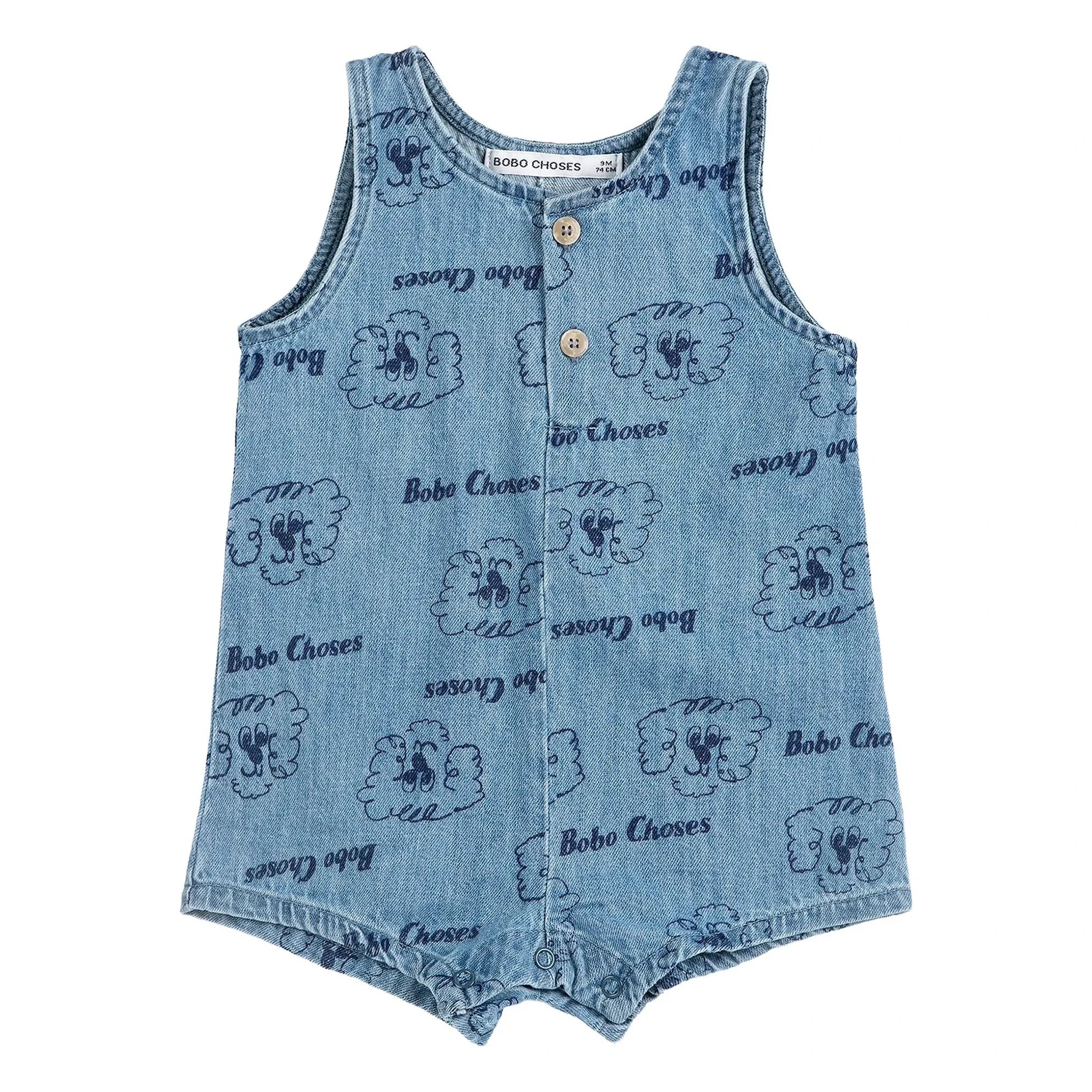 Bobo Choses - Organic Cotton Romper Dogs | Blue