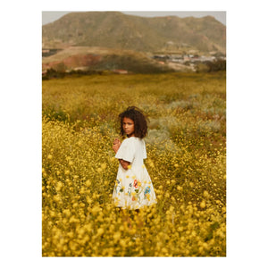 Molo - Daisy Dress with Butterflies Organic Cotton | Cream
