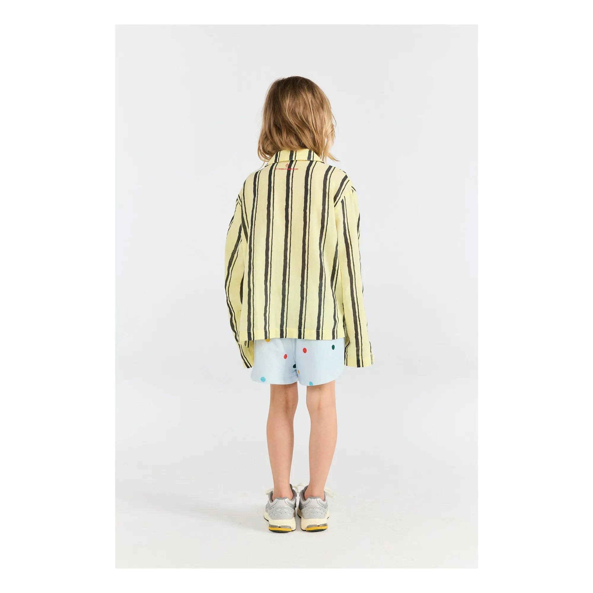 The Animals Observatory - Polka Dot Short Gardener | Light Blue