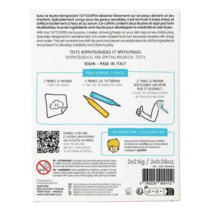 Nailmatic Kids - Paris x JO LITTLE Tattoo Pen and Reusable Stencil Set