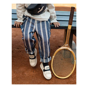 Donsje - Menno Striped Trousers | Blue