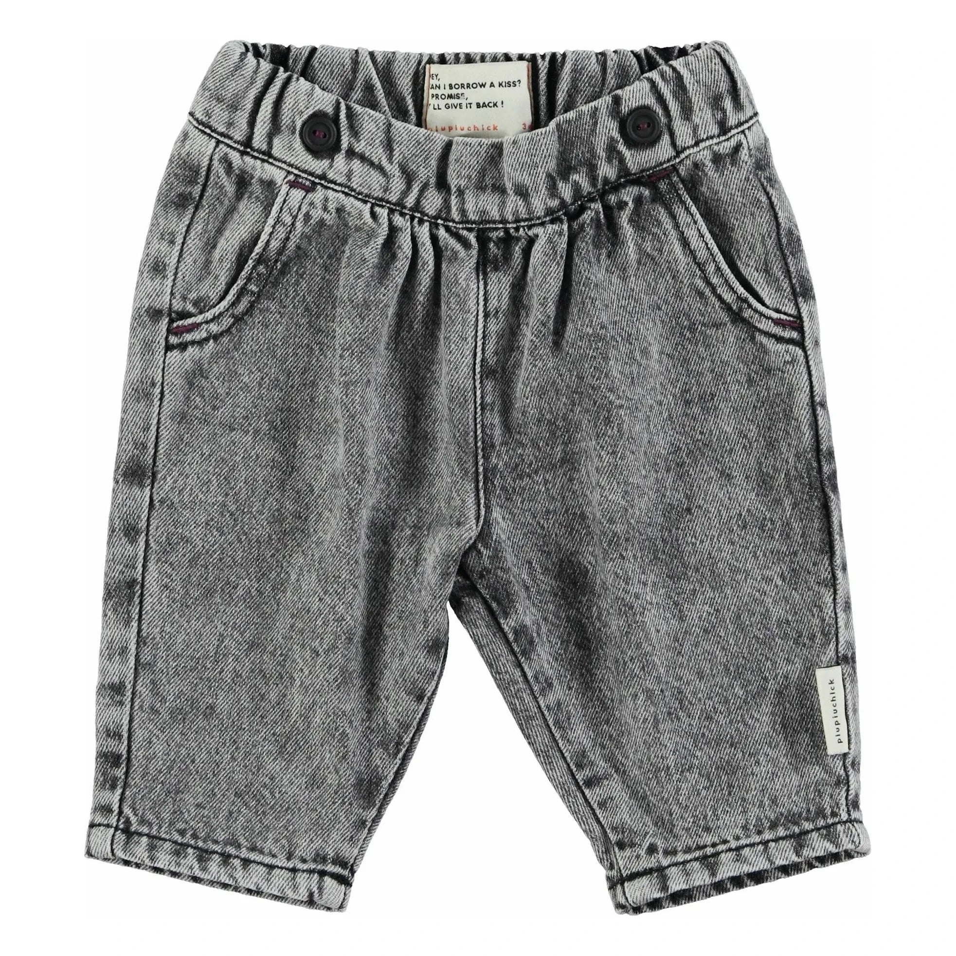 Piupiuchick - Elastic Baby Jeans | Black