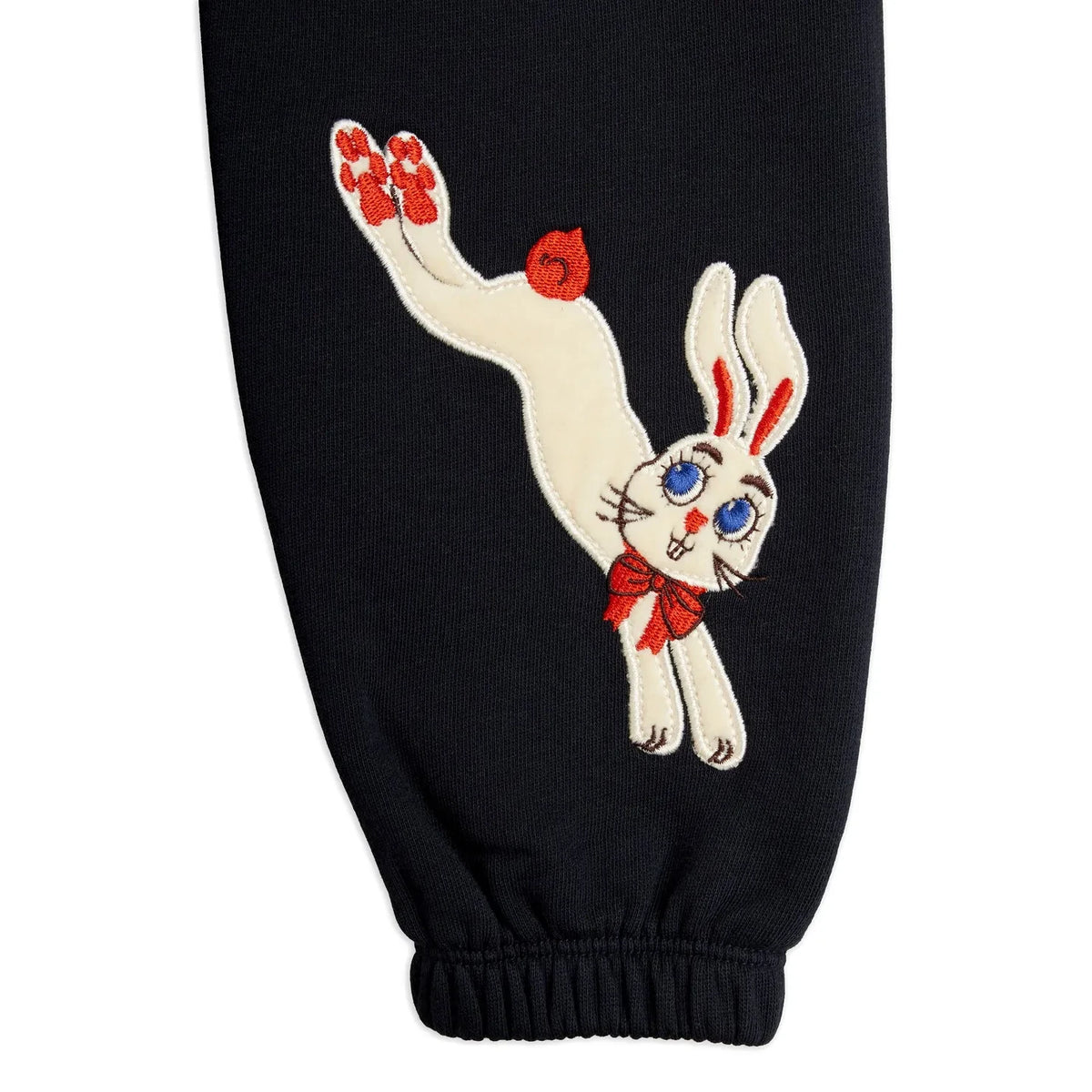 Mini Rodini - Organic Cotton Bunny Jogger | Black