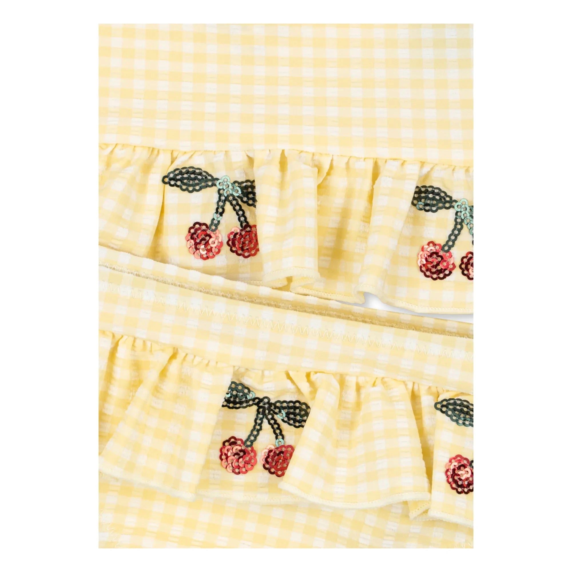 Konges Sløjd - Etta Patterned Swimsuit with Cherry | Yellow
