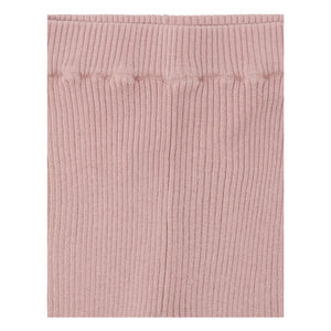 FUB - Thin Knit Organic Cotton Ruffled Leggings | Light Pink