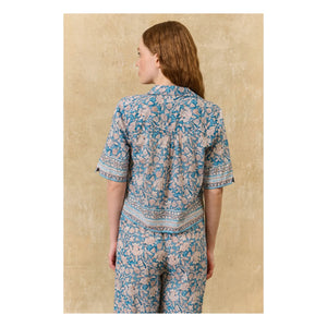 Louise Misha - Louka organic cotton pajamas | Blue