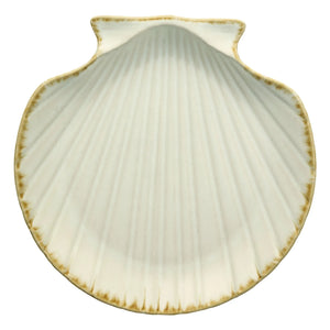 Madam Stoltz - Stoneware shell pocket organizer | Beige