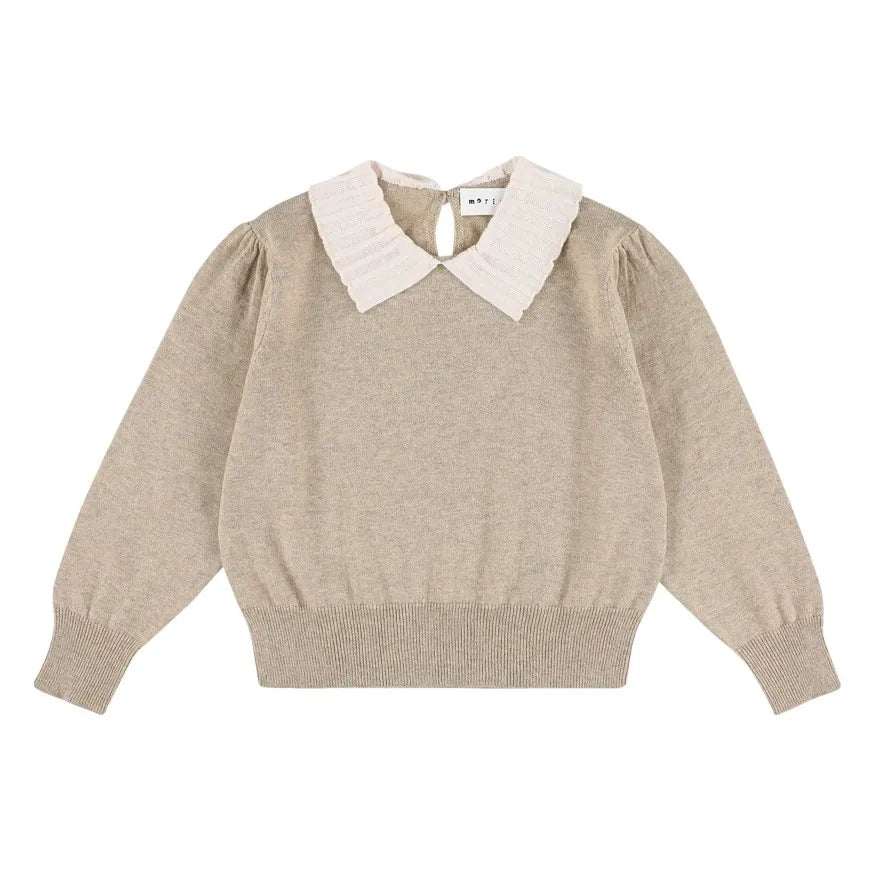 Morley - Zamora Wool Collar Sweater | Beige