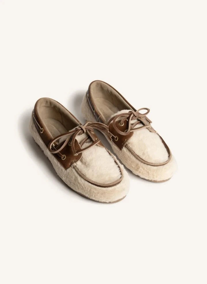 Posa - Alpina Boat Shoes | Beige