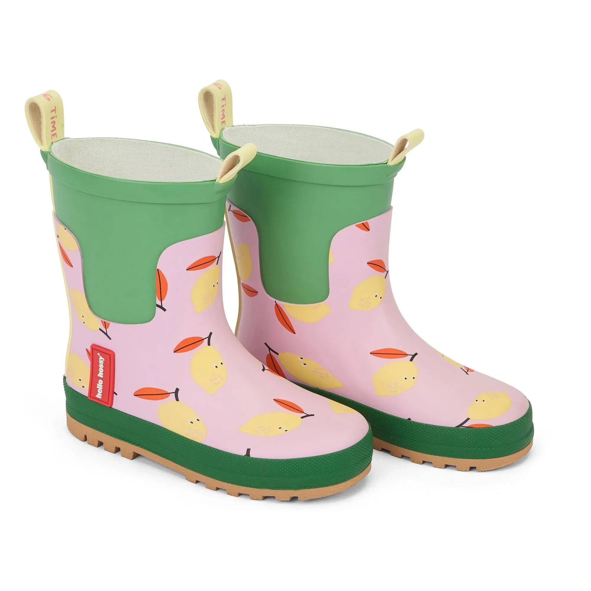 Hello Hossy - Lemony Rain Boots | Light Pink