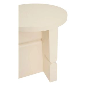 Nobodinoz - Apricot Painted Wooden Side Table | Ivory