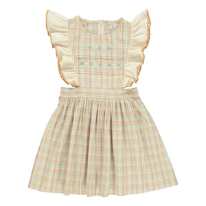 Bebe Organic - Giulia organic cotton ruffled dress | Ochre