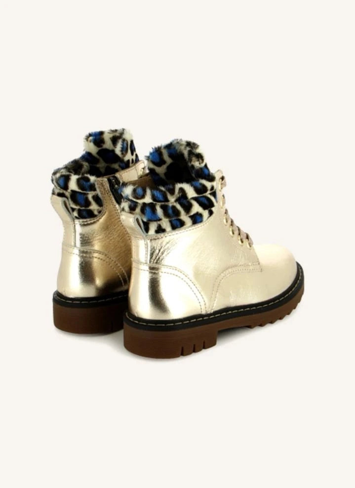 Pom d'Api - Sid Hi Lace-Up Metallic Boots | Gold