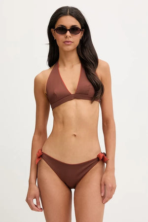 Max Mara Beachwear iki yüzlü kadın bikini üstü ABAZIA