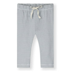 Gray Label - Çizgili Mini Tayt Organik Pamuk | Buz Mavisi