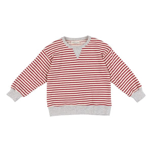 Babe & Tess - Striped Tito Sweatshirt | Red
