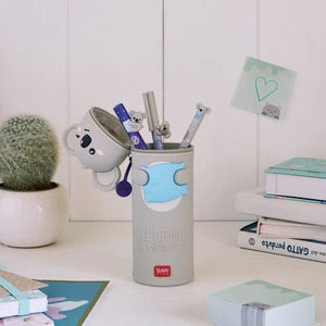 Legami - "Sleeping la Vida Loca" Koala Animal Figurine with Pen - Cute Friends