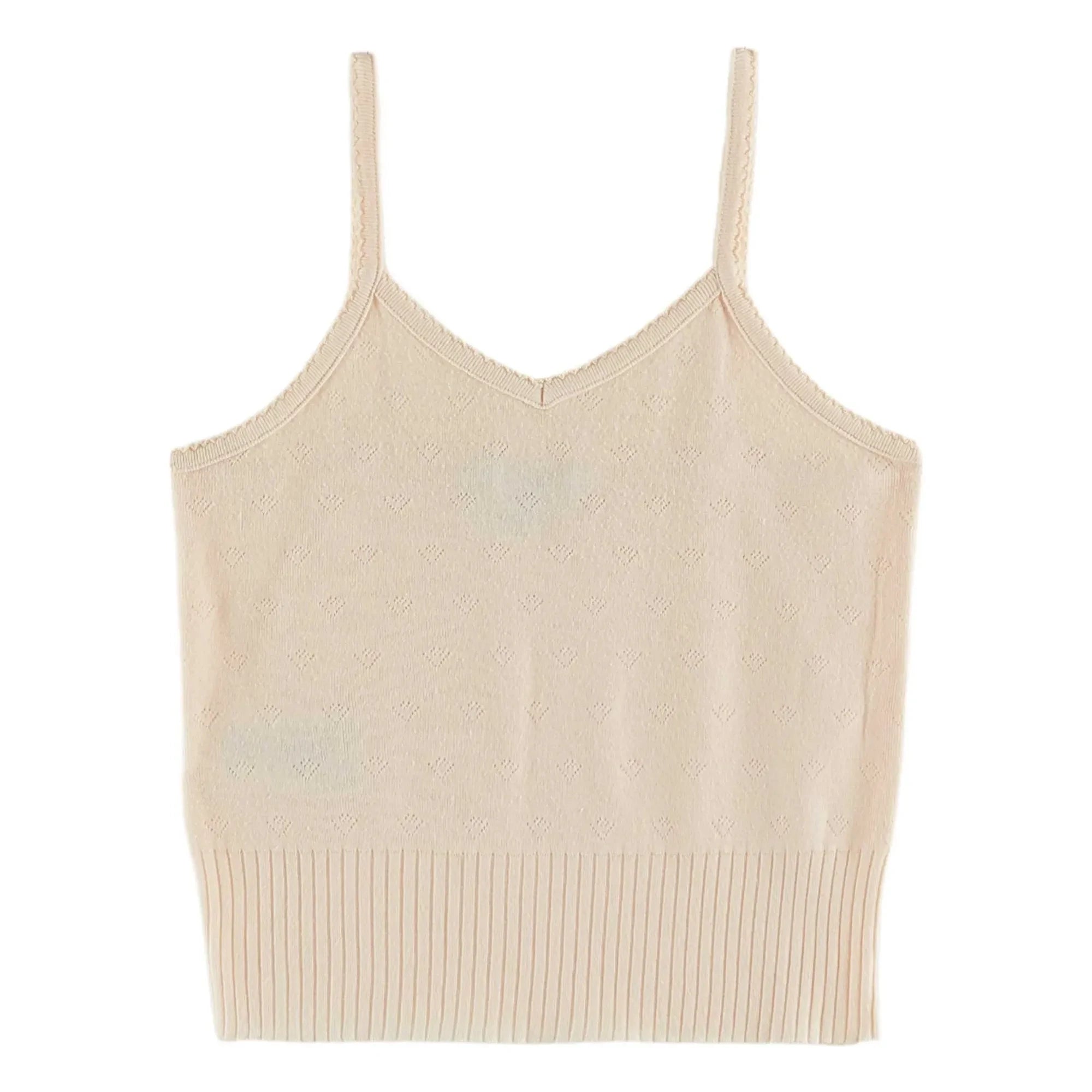 Emile et Ida - Pointelle Tank Top | Cream