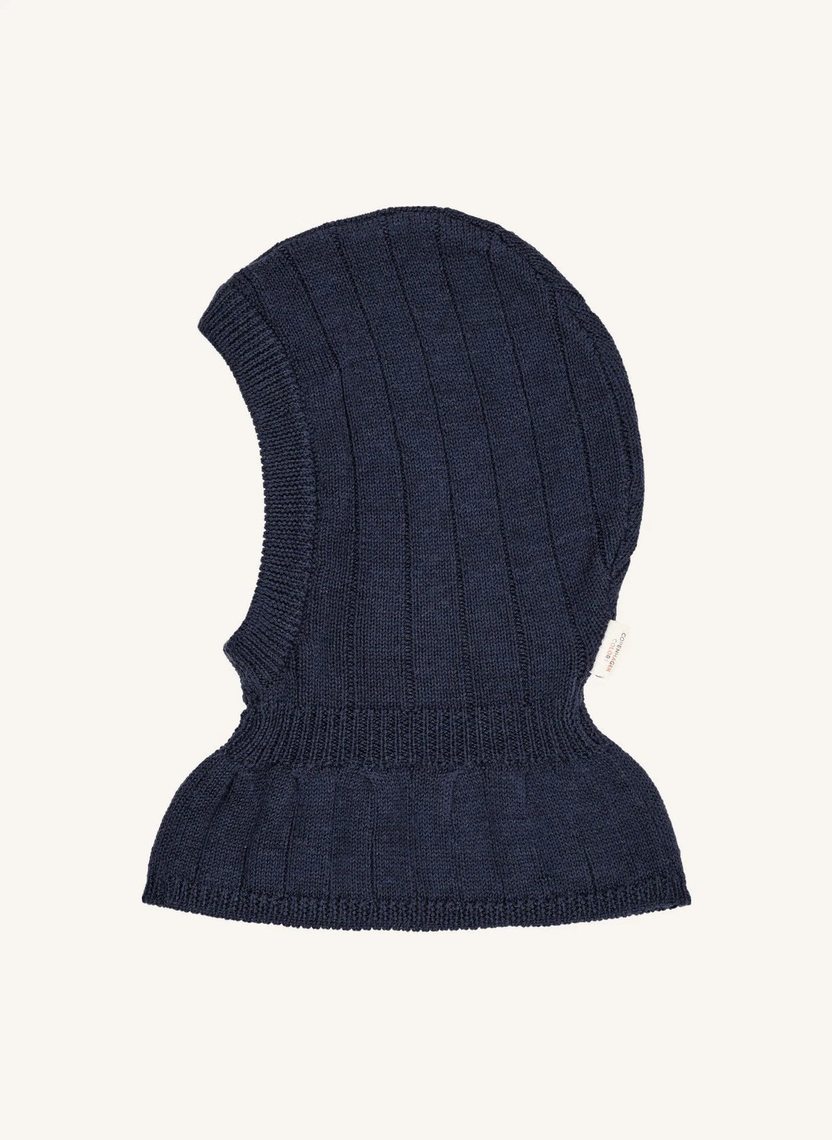 Copenhagen Colors - Merino Wool Ribbed Balaclava | Navy